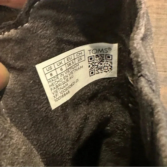 Grey NEW in box Sadie TOMS size 8 heeled suede boots - Picture 5 of 9